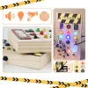 juguete Montessori, juguete sensorial, tablero de actividades, tablero Montessori