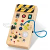 juguete Montessori, juguete sensorial, tablero de actividades, tablero Montessori