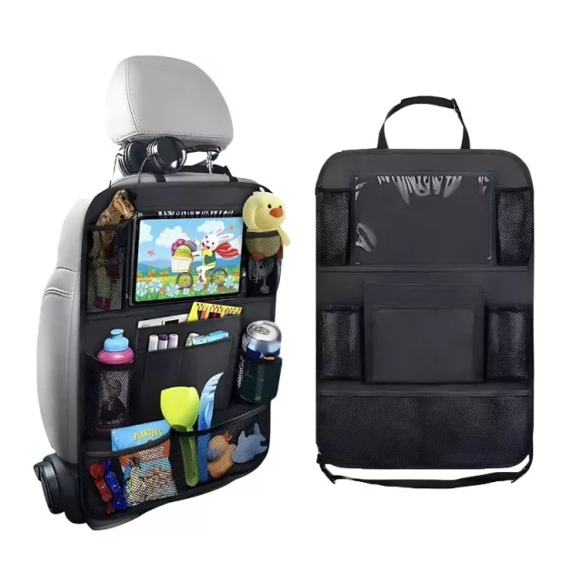 Organizador para asiento trasero de coche, organizador para asiento trasero, soporte para tableta para asiento trasero