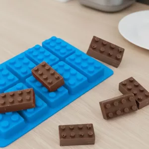 Molde de Silicona en Forma de Bloque de Construcción Bandeja de Hielo