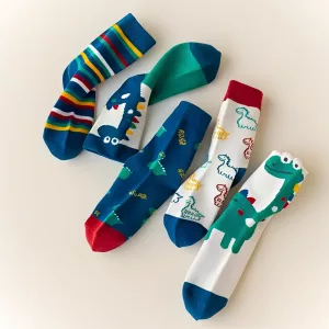 crew socks, cute crew socks, dinosaur socks, warm socks, cotton socks