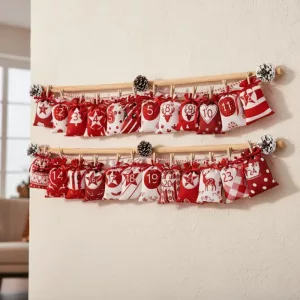 advent calendar hanging bags