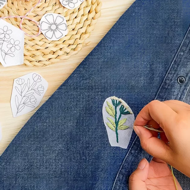 embroidery transfer paper, stick and stitch embroidery, water soluble paper for embroidery