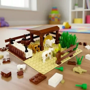 Bloques de Construcción DIY Granja de Animales para Niños