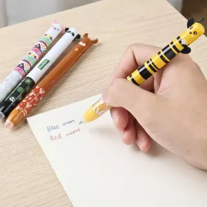 Set de 6 Bolígrafos Gel Borrables Lindo de Dibujos Animados para Niños