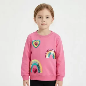 Sudadera de Algodón con Manga Larga para Niños