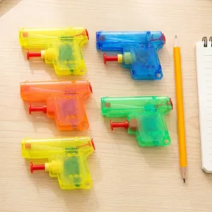 Pistola de agua manual brillante para niños, juego de 5 piezas