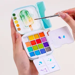 Set de pintura de 16 acuarelas, kit de arte para niños