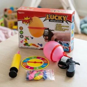 Divertido juguete de disparo de globos para niños