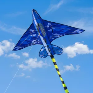 Cometa de avión de una sola línea con mango para niños